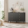 Fluted Dresser 54 Inch Wide, 6-Drawer Wood Dresser for Bedroom, Modern Chest of Drawers, Storage Organizer Cabinet for Living Room, Hallway - 2 of 4