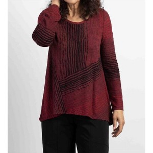 Women's Making Waves Pieced Crew Neck Textured Tunic - habitat - 1 of 3