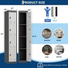 Metal Storage Cabinet for Employees, 72" Employees Metal Locker with 4 Doors, Tall Storage Lockers for Garage,Office,Home,Gym - 2 of 4
