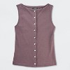 Women's Button-Front Tank Top - Wild Fable™ - 4 of 4
