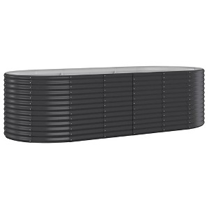 vidaXL Garden Raised Bed Anthracite Powder-coated steel - 1 of 4