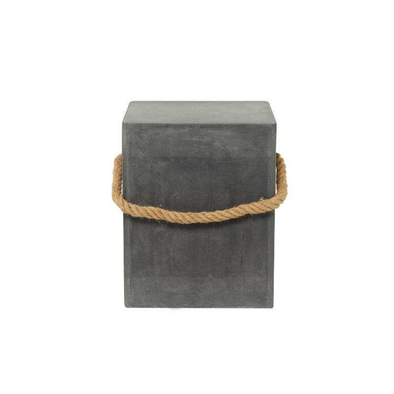 Contemporary Outdoor Accent Table - Gray - Olivia &#38; May, 3 of 6