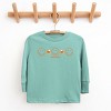 SmileyWorld Candy Corn Outlines - Toddler Long Sleeve Graphic Tee and Youth Long Sleeve Graphic T-Shirt - 2 of 3