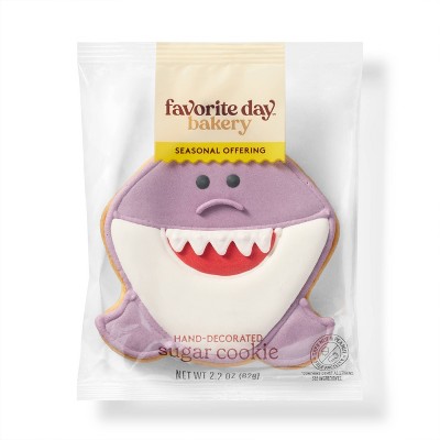 Shark Hand Decorated Cookie - 2.21oz - Favorite Day™