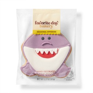 Shark Hand Decorated Cookie - 2.21oz - Favorite Day™ - 1 of 3
