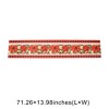 Unique Bargains Christmas Table Runner Polyester Red Beige Yellow Green 71x14 Inch 1 Pc - 3 of 4