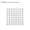 Unique Bargains Heart Shape Self Adhesive Valentine Makeup DIY Rhinestone Stickers 512 Pcs - 3 of 4