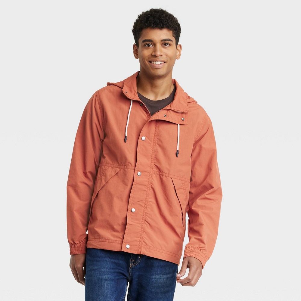 Men's Elevated Rain Jacket - Goodfellow & Co Orange S
