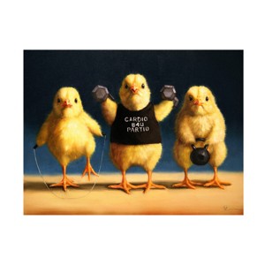 Canvas Wall Art - Lucia Heffernan 'Cardio Chicks' Wall Art for Living Room, Bedroom, or Office Décor by Trademark Fine Art - 19 x 14 Inches - 1 of 4