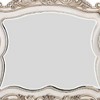 Royal Hampton 50 Inch Solid Wood Mirror, Scalloped, Scroll Ornate Trim, Antique White - 4 of 4