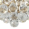 Vienna Full Spectrum Wallingford Antique Brass Chandelier 16" Wide French Crystal Glass 6-Light Fixture for Dining Room House Kitchen Island Entryway - 3 of 4