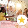 Unique Bargains Party Christmas Decorations Twinkle Metallic Foil Glitter Star Table Confetti Black/Gold/Silver - 3 of 4