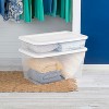 90qt Clear Storage Box White - Brightroom™ - 4 of 4