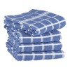 Design Imports Stonewash Blue/White Windowpane Terry Dishtowel Set/4 - 2 of 4