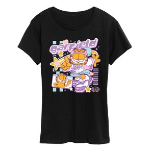 Women's - Garfield - Garf Kawaii Y2K Short Sleeve Graphic T-Shirt - 1 of 4