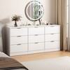 TiramisuBest Black 9-Drawer Dresser,63'' Large Deep Chest of Drawers for Bedroom, Living Room & Hallway Storage - 4 of 4