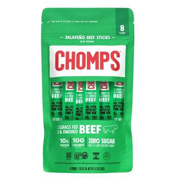 Chomps Jalapeno Beef - 8ct/9.2oz