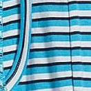 true navy/blue stripe/turquoise gem