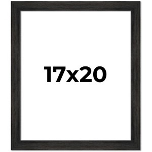 PosterPalooza | 17x20 Wide Barnwood Picture Frame, UV Acrylic, 6 Finishes - Grey, Brown, White, and Black - 1 of 4