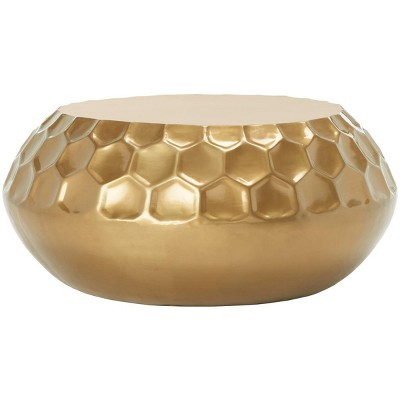 Roxanna Coffee Table - Antique Brass - Safavieh