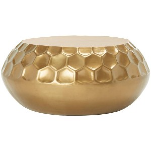 Roxanna Coffee Table - Antique Brass - Safavieh - 1 of 4