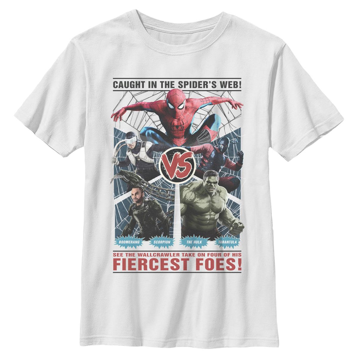 Boys Marvel: Spider-Man: Brand New Day Wallcrawler and Fiercest Foes T Shirt