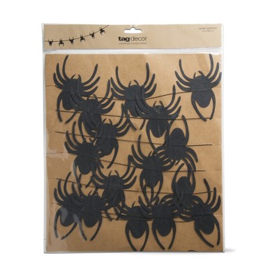 tagltd Spider Garland Halloween Home Decor