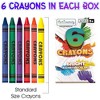 ArtCreativity Crayons Bulk Set - 150 Packs (900 Total), 6ct Boxes, Kids Art - 3 of 4