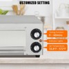 1100W Commercial Countertop Pizza Oven, Stainless Steel Electric Pizza Maker With Timer & Removable Crumb Tray for Home & Restaurant Use - 2 of 4