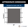 Taylor Made Boat Power Shade with Stainless Steel Frame - Model PTXSS69GY - 4 of 4
