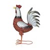 Alpine Corporation Metal Rooster Décor: Iron Craftsmanship, 16"L x 8"W x 20"H, Outdoor Use - 2 of 4