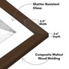 Americanflat Set of 7 Picture Frames with Shatter-Resistant Glass - Frame Set with One 11x14, Two 8x10 and Four 5x7 Frames - Signature - Walnut - 3 of 4