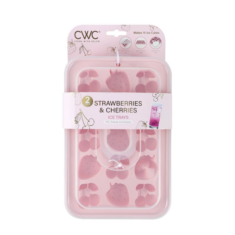 Cook with Color 2pk Strawberries and Cherries Ice Molds : Target