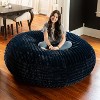 Jaxx 6 Foot Cocoon - Large Bean Bag Chair for Adults, Premium Luxe Faux Fur - 3 of 4