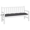 vidaXL Fabric Garden Bench Cushion - 59.1"x19.7"x2.8" Garden Seating Comfort - Anthracite Oxford Polyester Bench Cushion for Outdoor/Indoor Use - 3 of 4