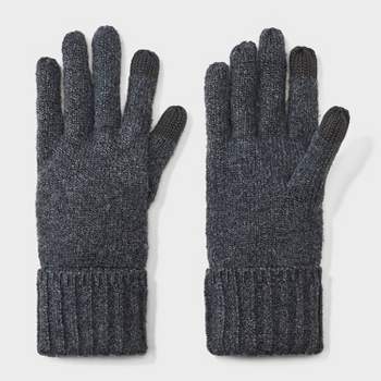 Men's Knit Touch Gloves - Goodfellow & Co™ Charcoal Gray One Size