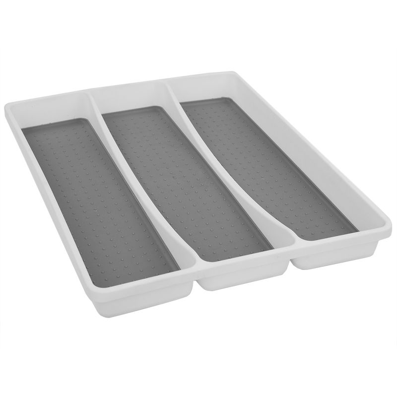 Home Basics Utensil Tray with Rubber Lined Compartments, 2 of 5