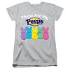 Easter These Are My Peeps Women's T-Shirt Athletic Heather - 4 of 4