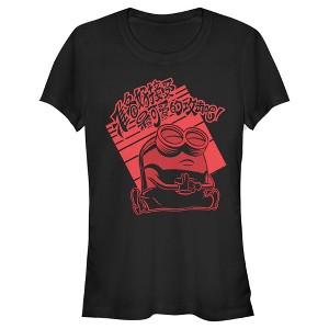 Juniors Womens Minions: The Rise of Gru Meditating Bob T-Shirt - 1 of 4