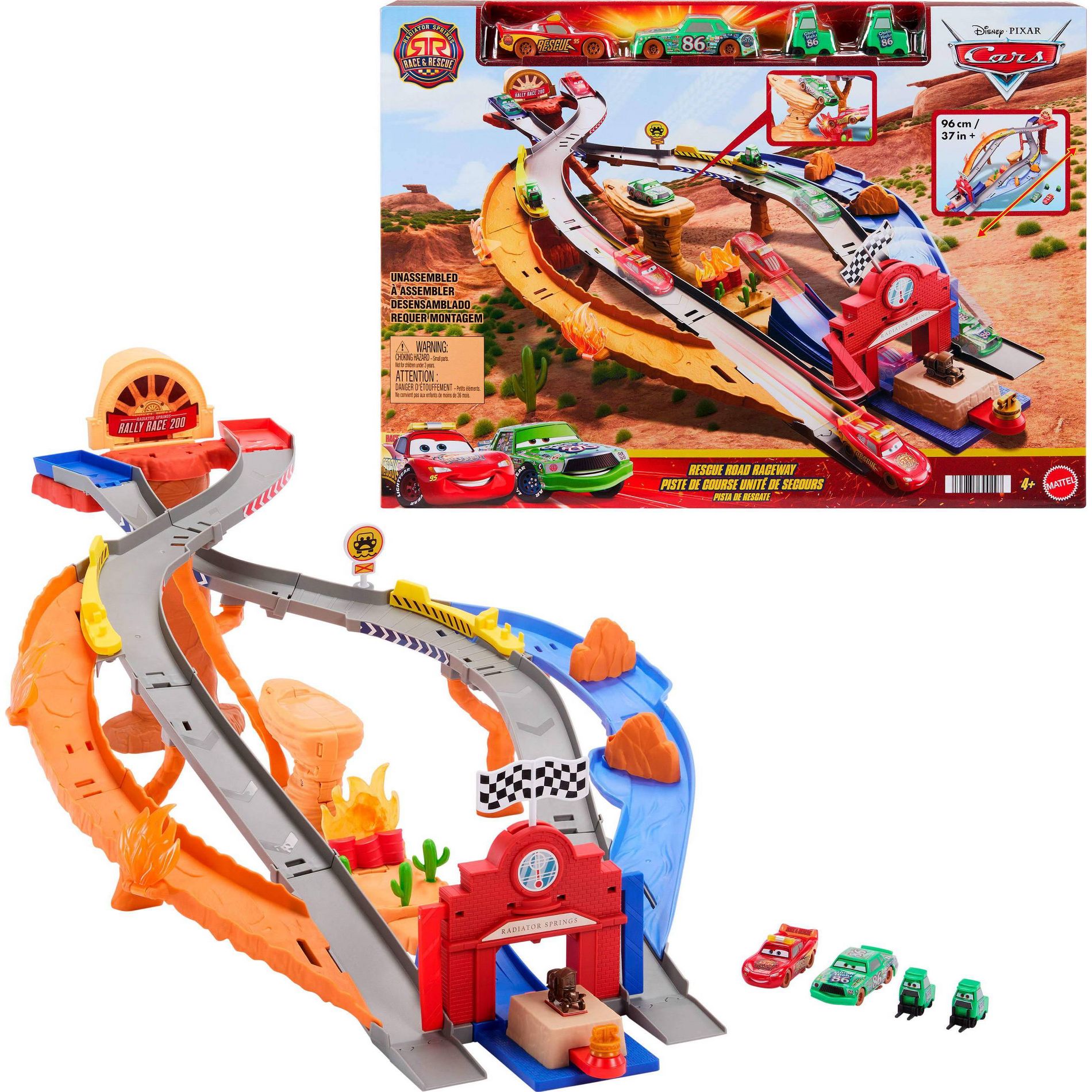 Cars Race & Rescue Playset Toy Vehicle Sets