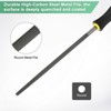 Unique Bargains Round Metal File High Carbon Steel Grip Handle Hand Files - 2 of 4