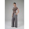 Spruce Fashion Women's Wide Fit French Terry Lounge Sweat Pant - 4 of 4