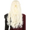 HalloweenCostumes.com One Size Fits Most  Women  Dragon Queen Wig, White - 3 of 4