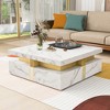 Dexmalle Modern Square Storage Coffee Table With 4 Drawers - 3 of 4