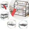 NicBex Twin Over Twin Bunk Bed with Guardrail and Slide,House Twin Loft Bed with Ladder,Modern Bunk Beds,Noise Reduced Bunk Beds for Bedroom - image 4 of 4