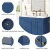 Mshliw 36'' Bathroom Vanity with Ceramic Sink, Solid Wood and MDF Freestanding Storage Cabinet with 2 Drawers and Shelf, Modern Single Sink Vanity - 4 of 4