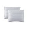 VCNY 3pc Home Serenity Textured Striped Quilt Set Gray - 3 of 3