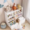Toy Storage Organizer, Kid Bookshelf, Toy Storage Cabinet, Toddler Book Shelf for Kid Room, Bedroom, Nursery, Living Room - 3 of 4