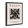Stupell Industries Abstract Contemporary Black Floral Design Matisse Typography Floating Frame Canvas Art, Black, 17" x 21" - 2 of 4