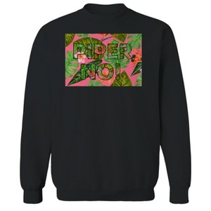 Rerun Island Men's Piper No Tropical Southern Charm Luxury Paradise With A Side Of Chaos Long Sleeve Graphic Cotton Pullover Sweatshirt - 1 of 4